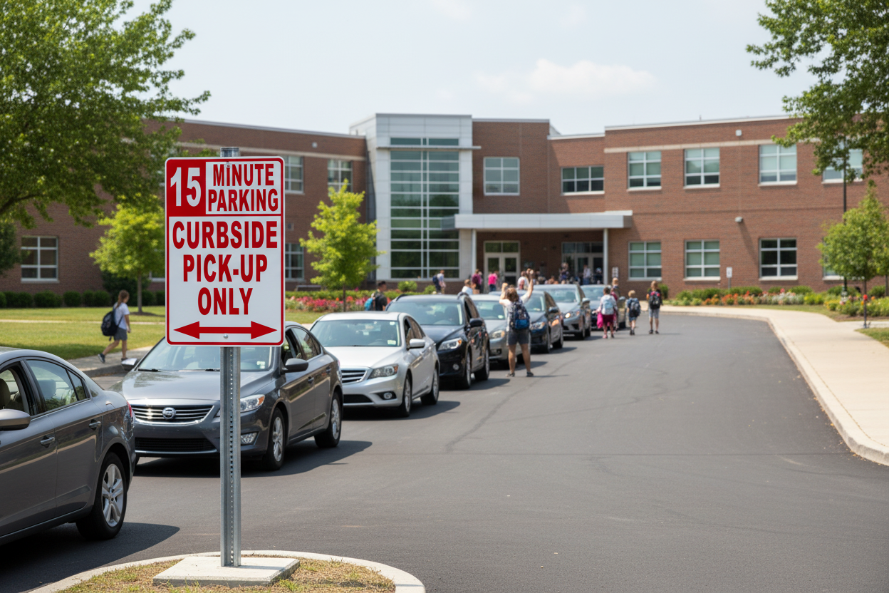 15 Minute Parking Curbside Pick-Up Only Sign Sala Graphics