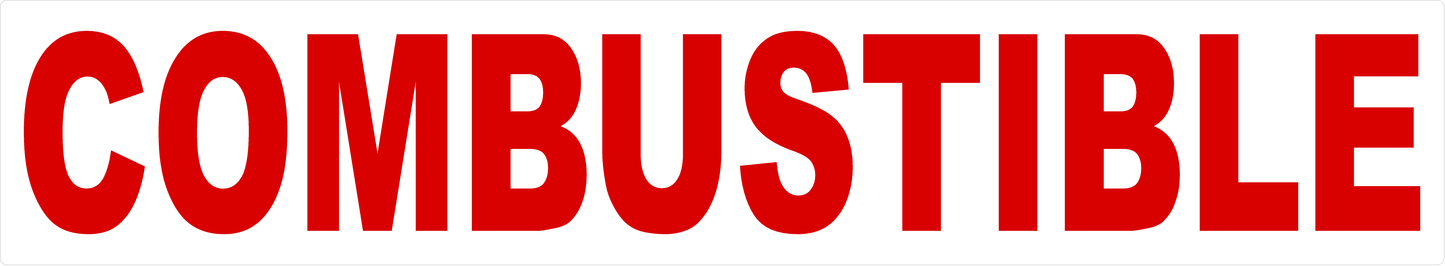 Combustible Decal