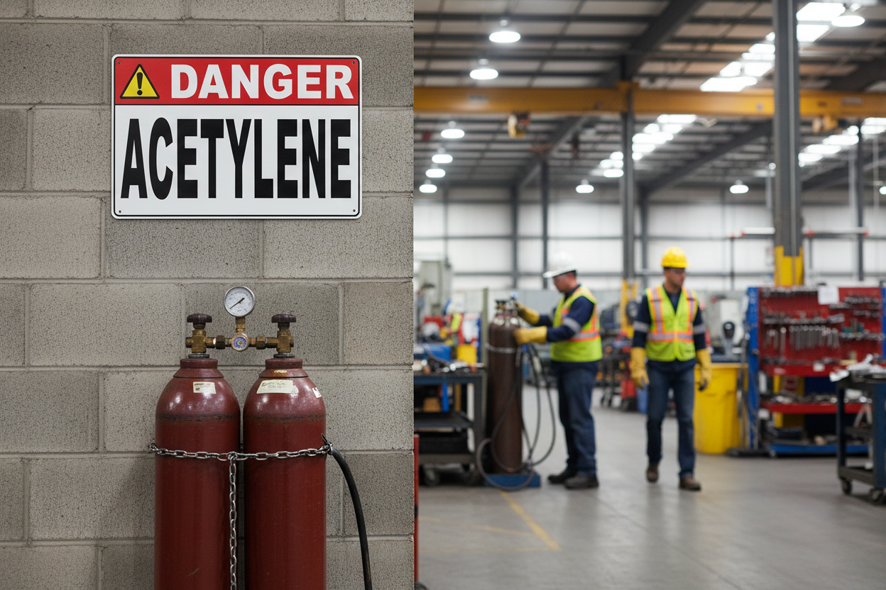 Danger Acetylene Sign