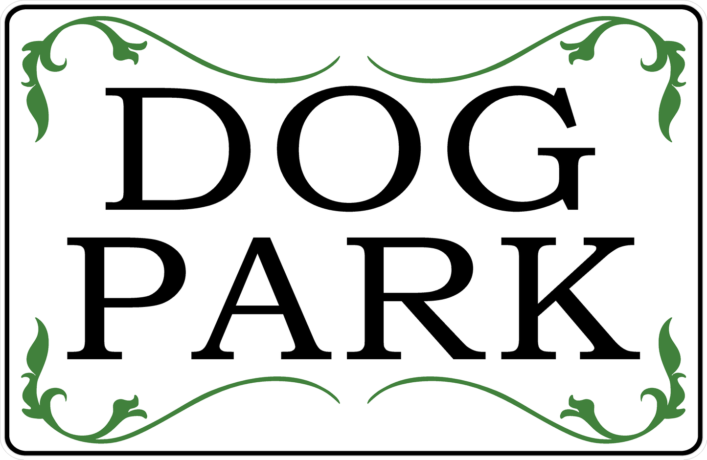 Dog Park Sign