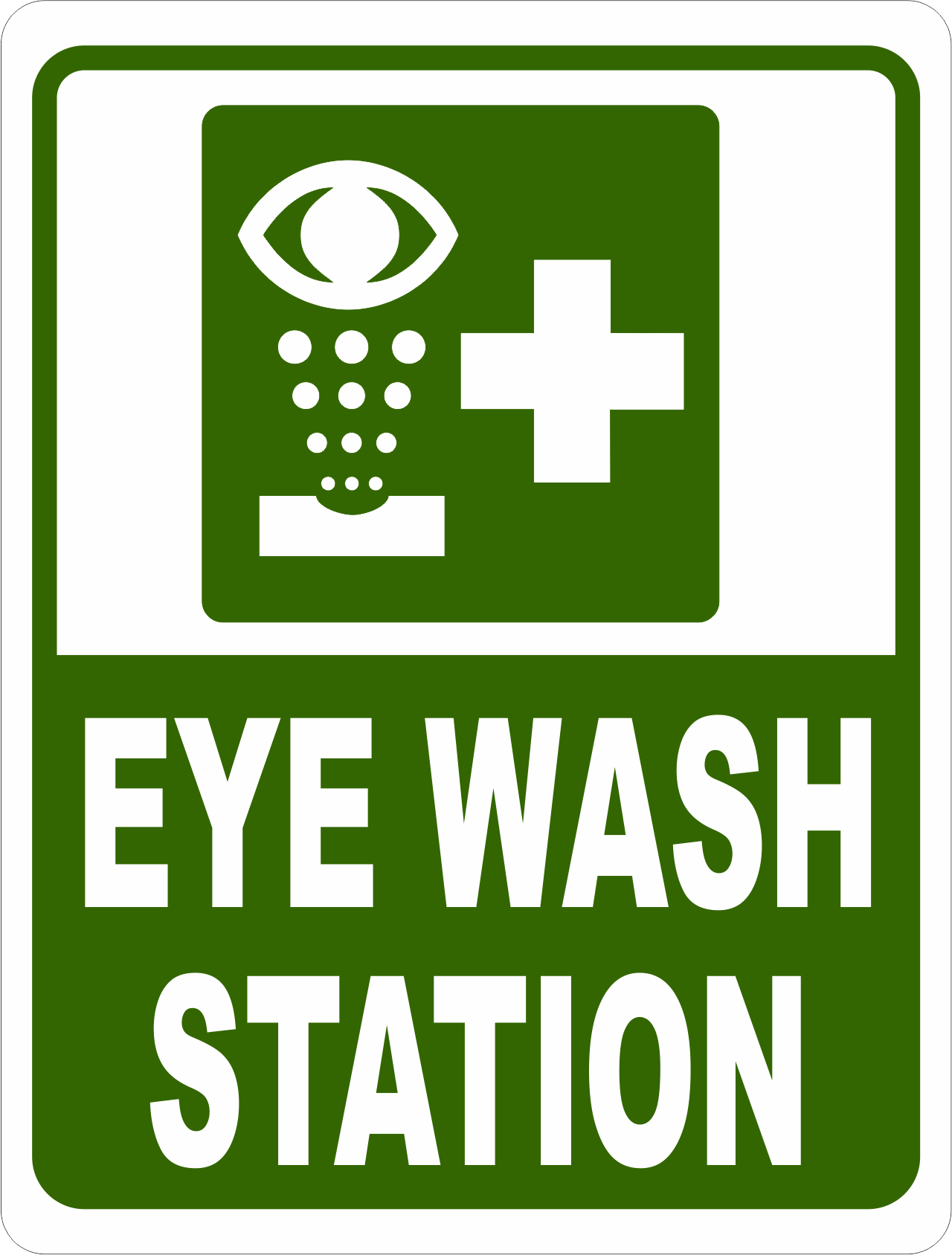eye wash station sign – signssalagraphics