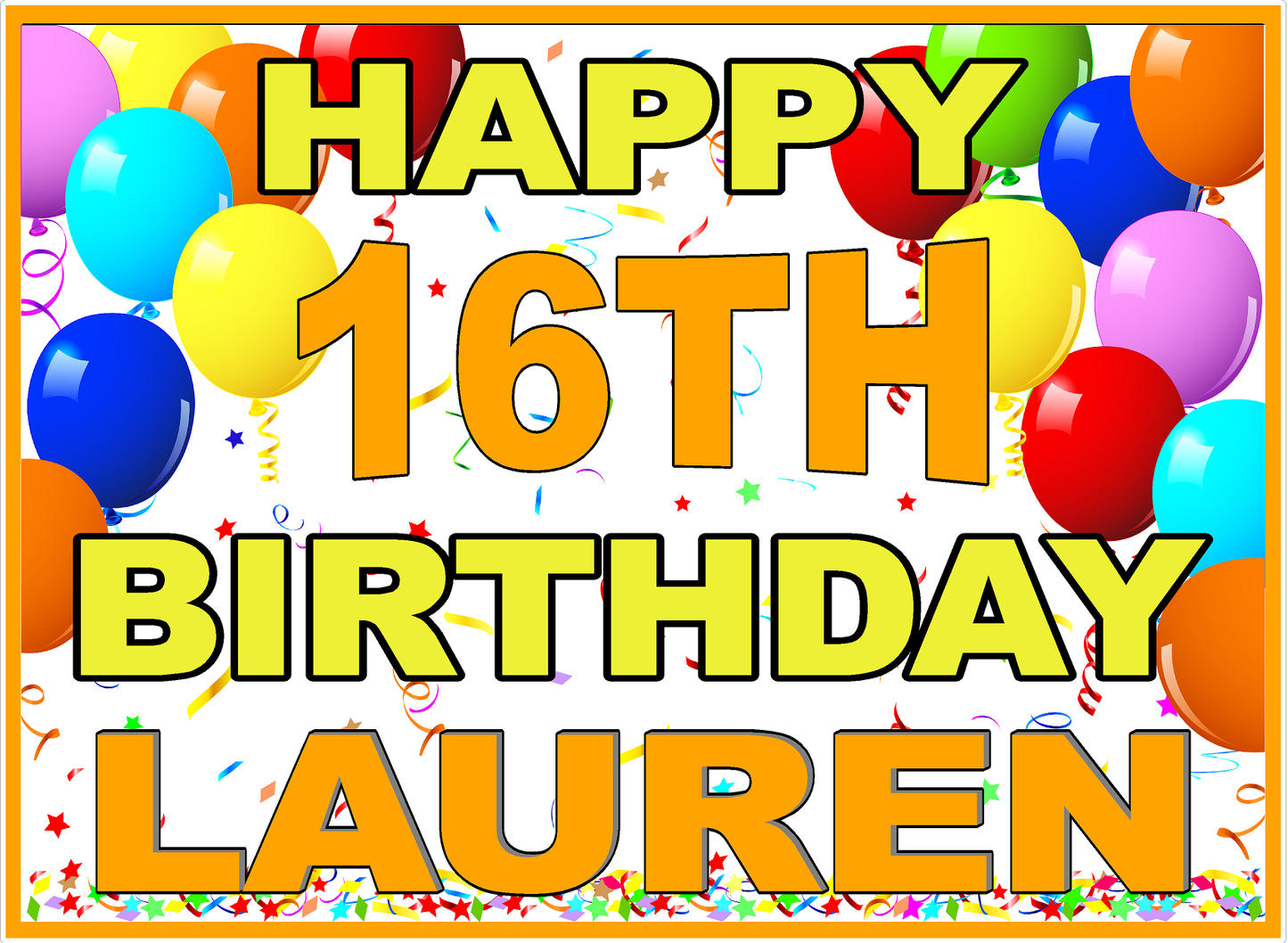 Corrugated Yard Sign Custom Designed