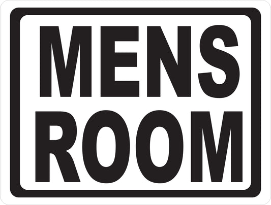 Men's Room Sign