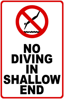 No Diving In Shallow End