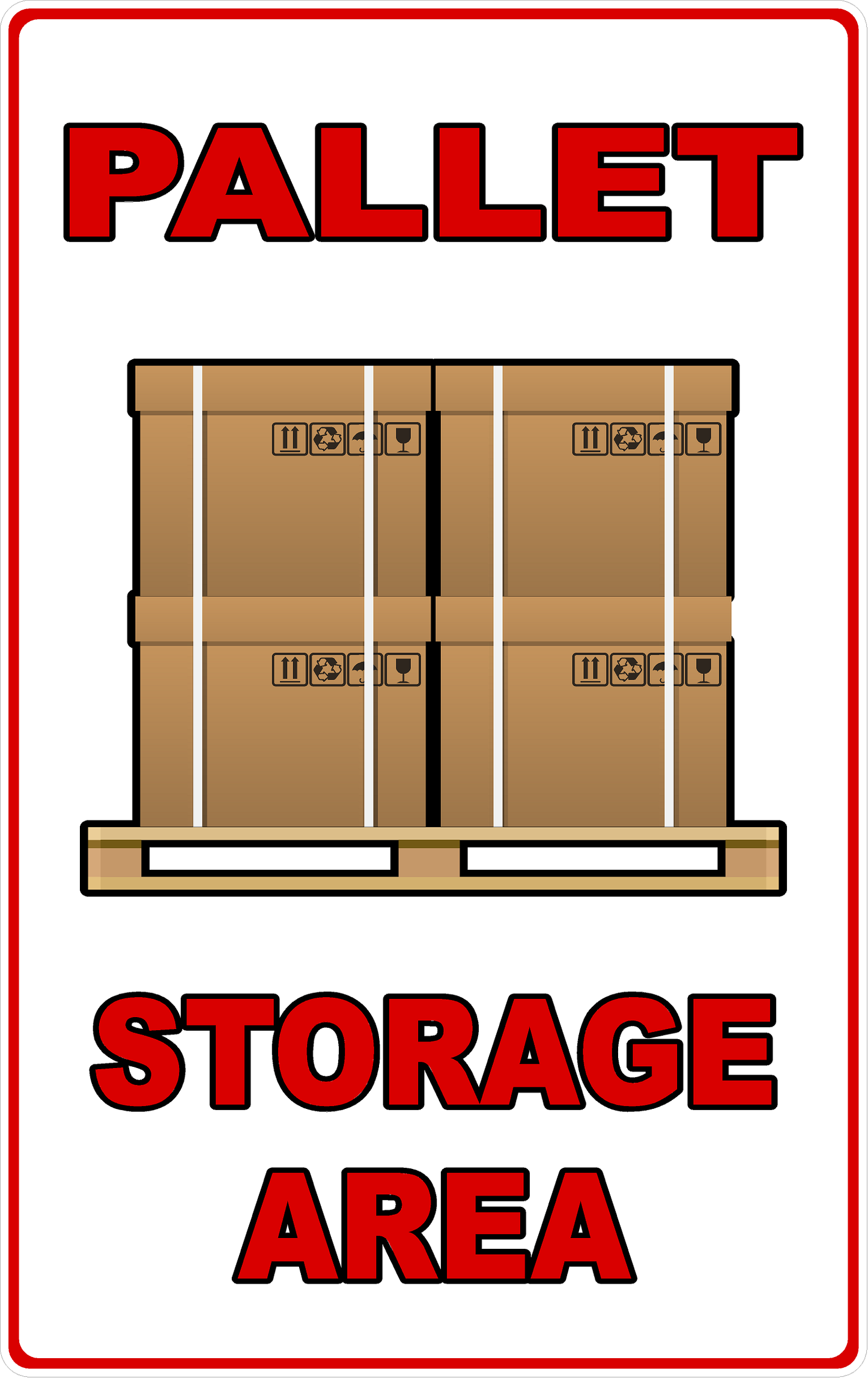 Pallet Storage Area Decal
