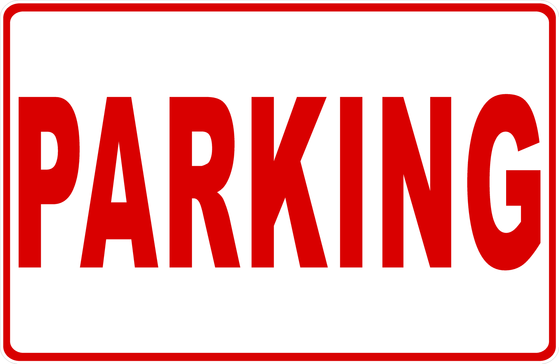 Parking Sign with No Arrow