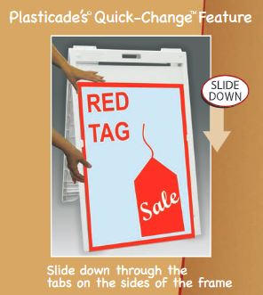 Plasticade Signicade® Deluxe A-Frame