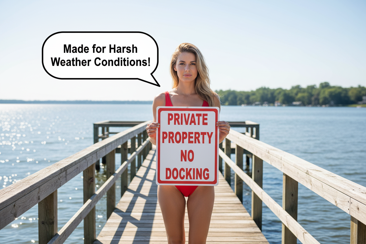 Private Property No Docking Sign Sala Graphics