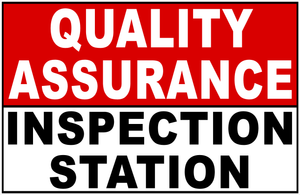 Quality Assurance Sign with 5 Options