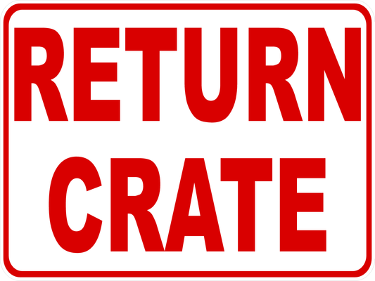 Return Crate Decal
