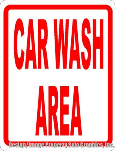 Car Wash Area Sign