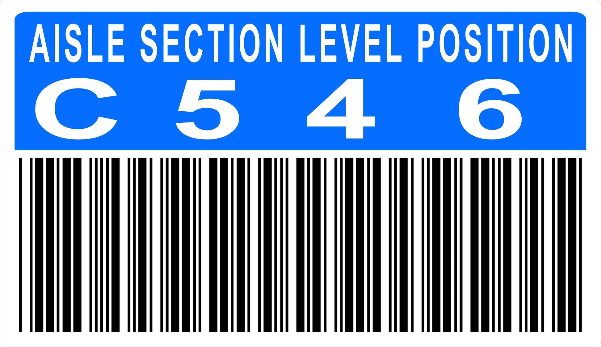 Warehouse Bar Code Label