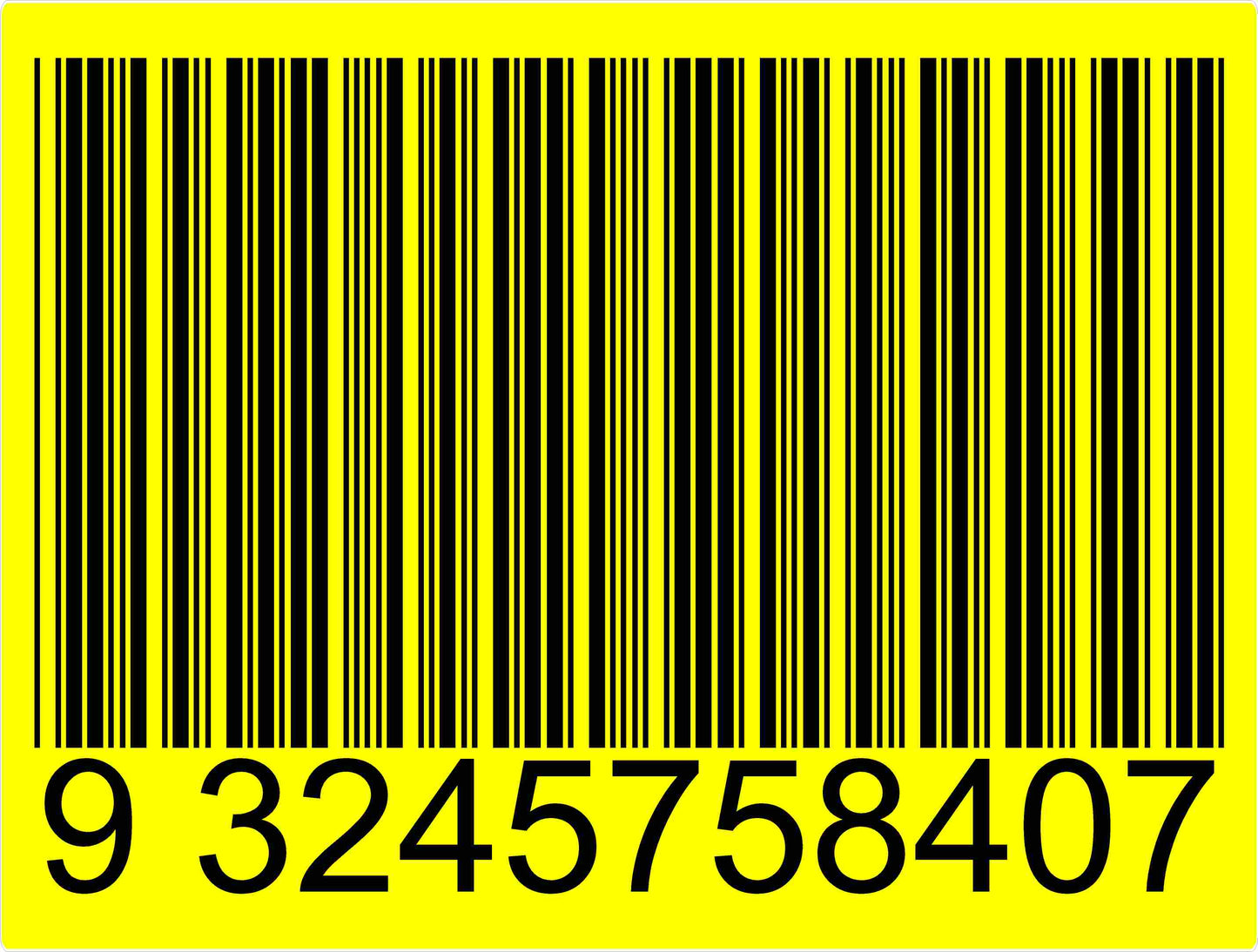 Warehouse Bar Code Label