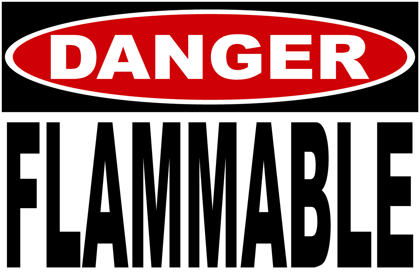 Danger Flammable Sign