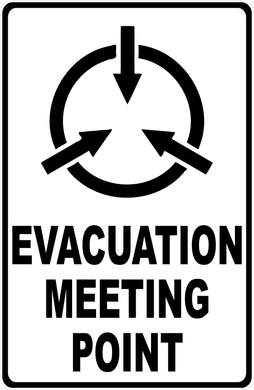 Evacuation Meeting Point Sign