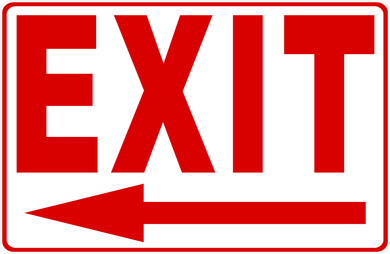 Exit - With Left Arrow