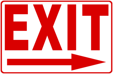 Exit - With Right Arrow