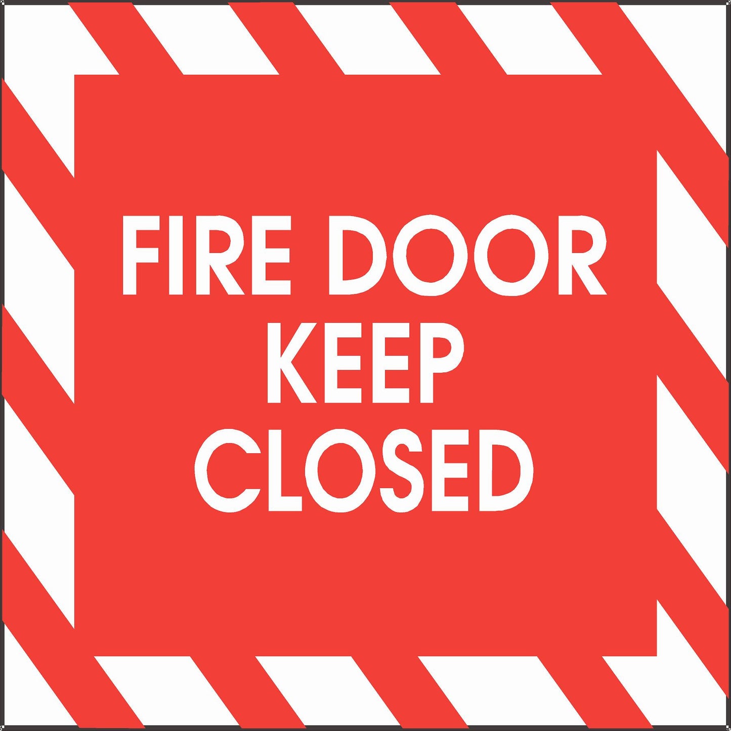 Fire Door Keep Closed Decal - Signs & Decals by SalaGraphics