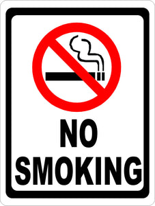 No Smoking Sign with Symbol - Signs & Decals by SalaGraphics