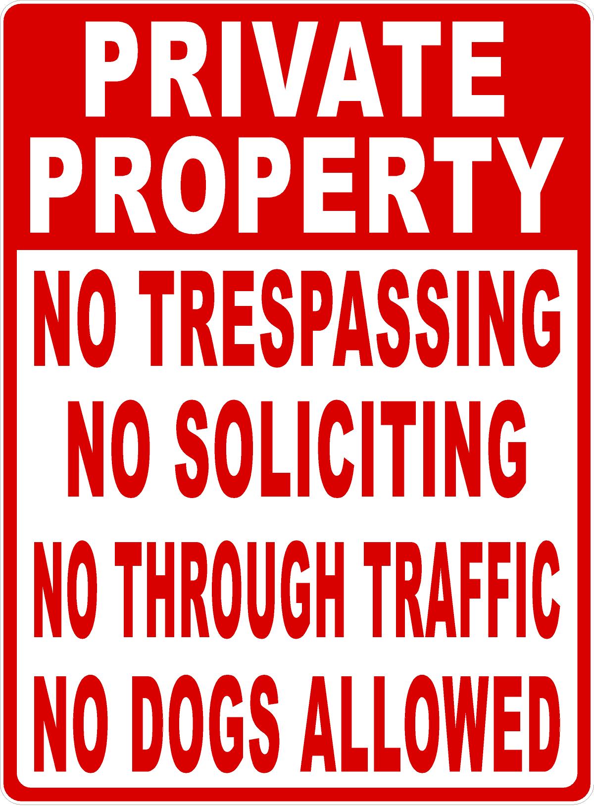 Private Property With Property Rules Sign