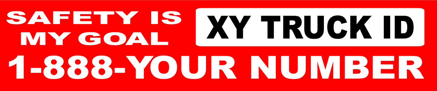 Safety is My Goal Fleet Vehicle Decal Multi-Pack