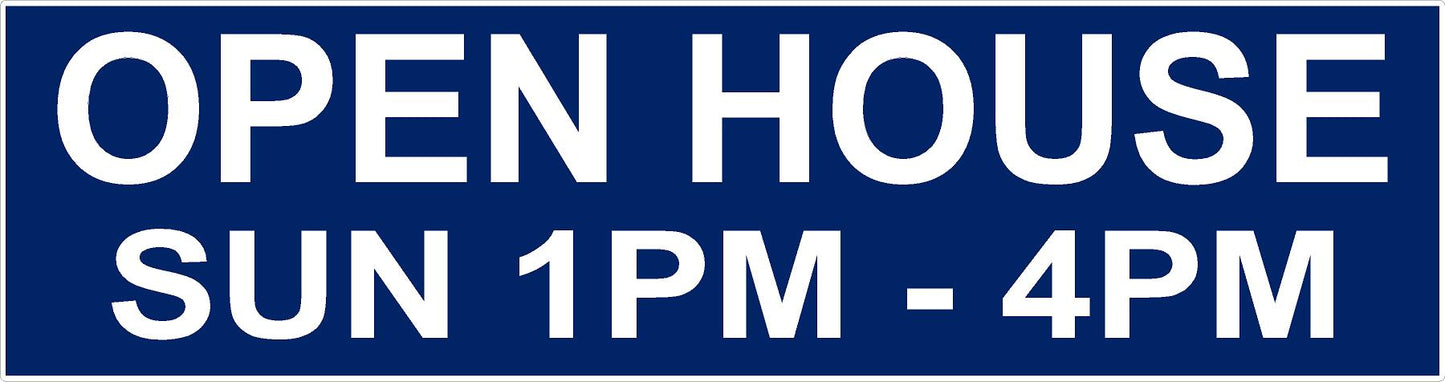 Custom 6"x24" Real Estate Rider Sign