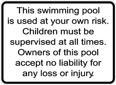 Pool Use Rules