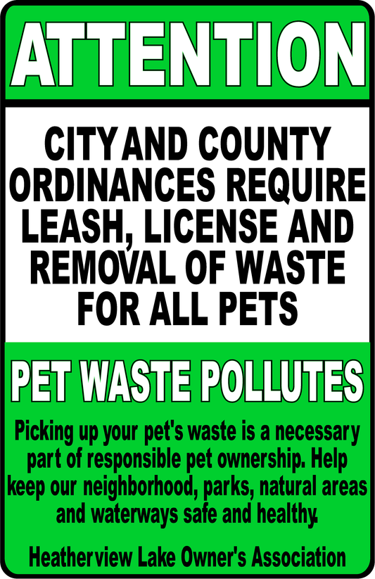 Why Use Pets Must Be Leashed Signs?