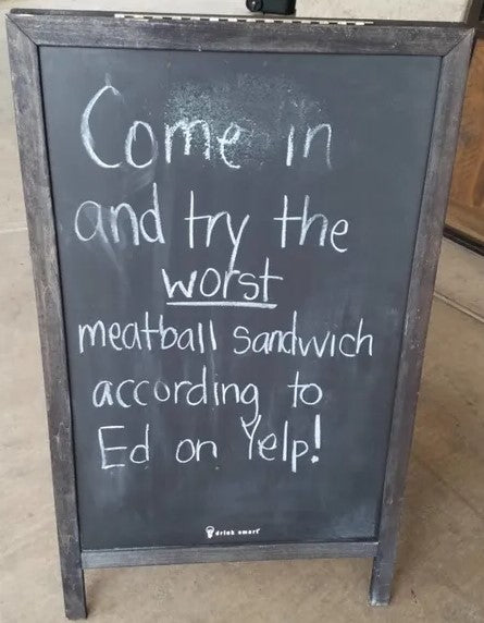Funny Sign of the Week. Ed Knows All!