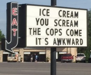 Funny Sign of the Week at Sala Graphics