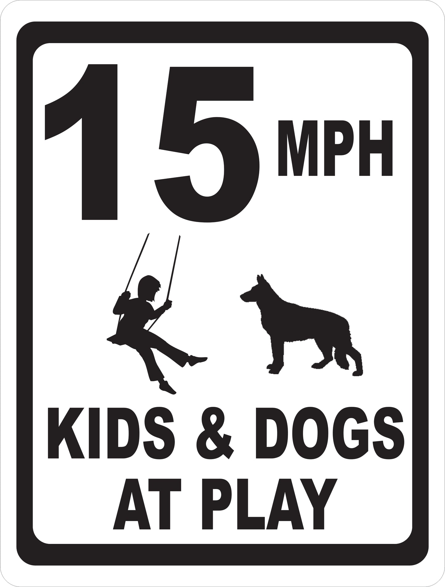 MPH Kids & Dogs At Play Sign