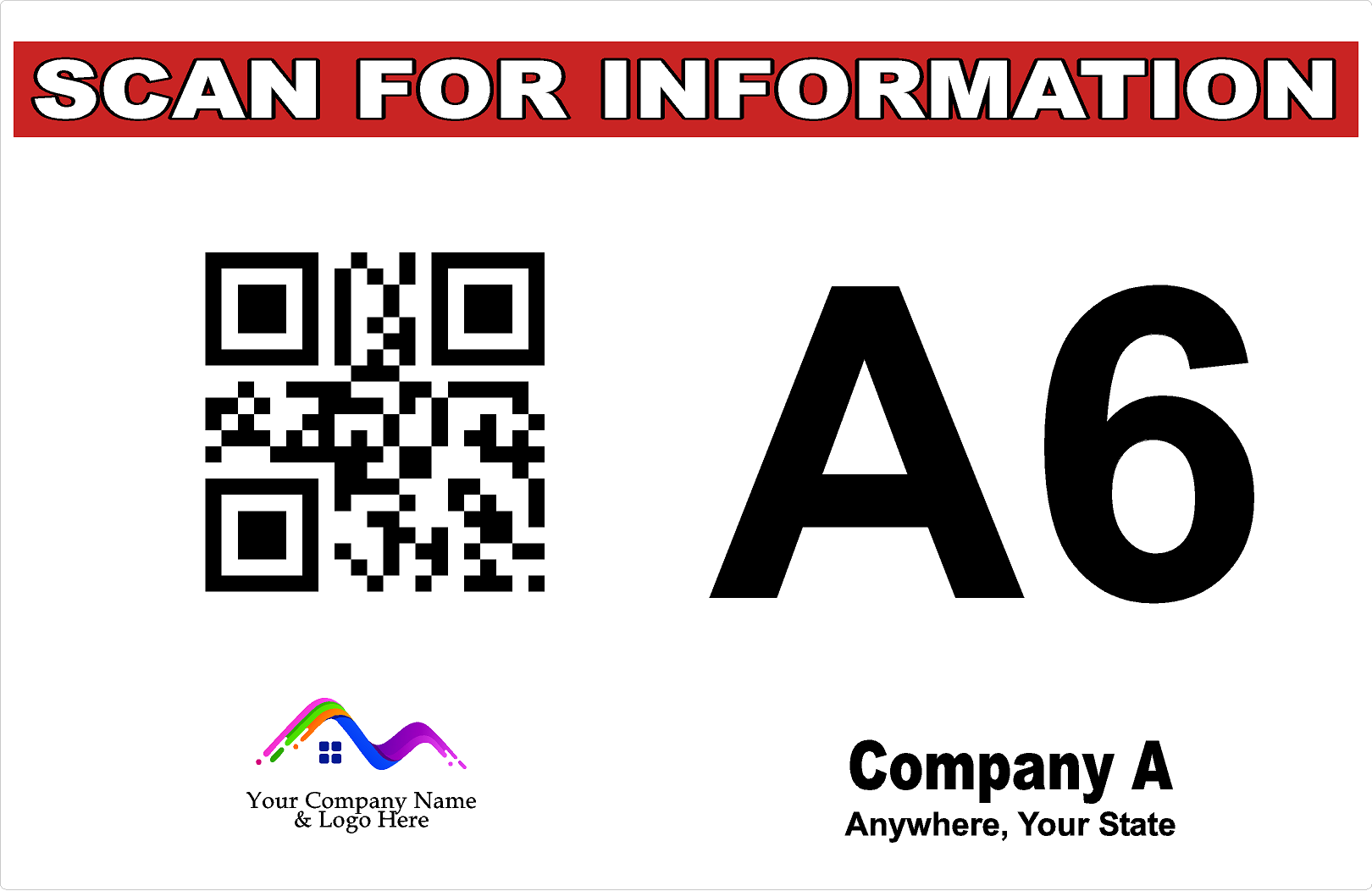 4x6 PVC Sign with 3M Tape