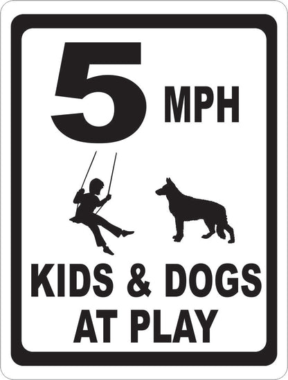 MPH Kids & Dogs At Play Sign