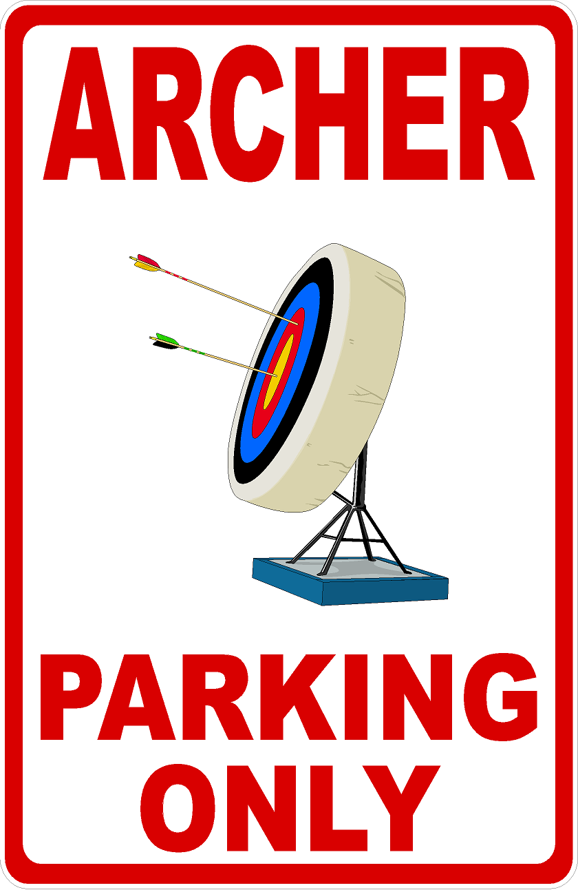 Archer Parking Only Sign