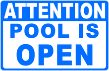 Attention Pool Is Open or Closed Sign