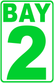 Single Bay Number Bay Numbering Sign – signs by salagraphics