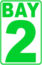 Bay Numbering Sign