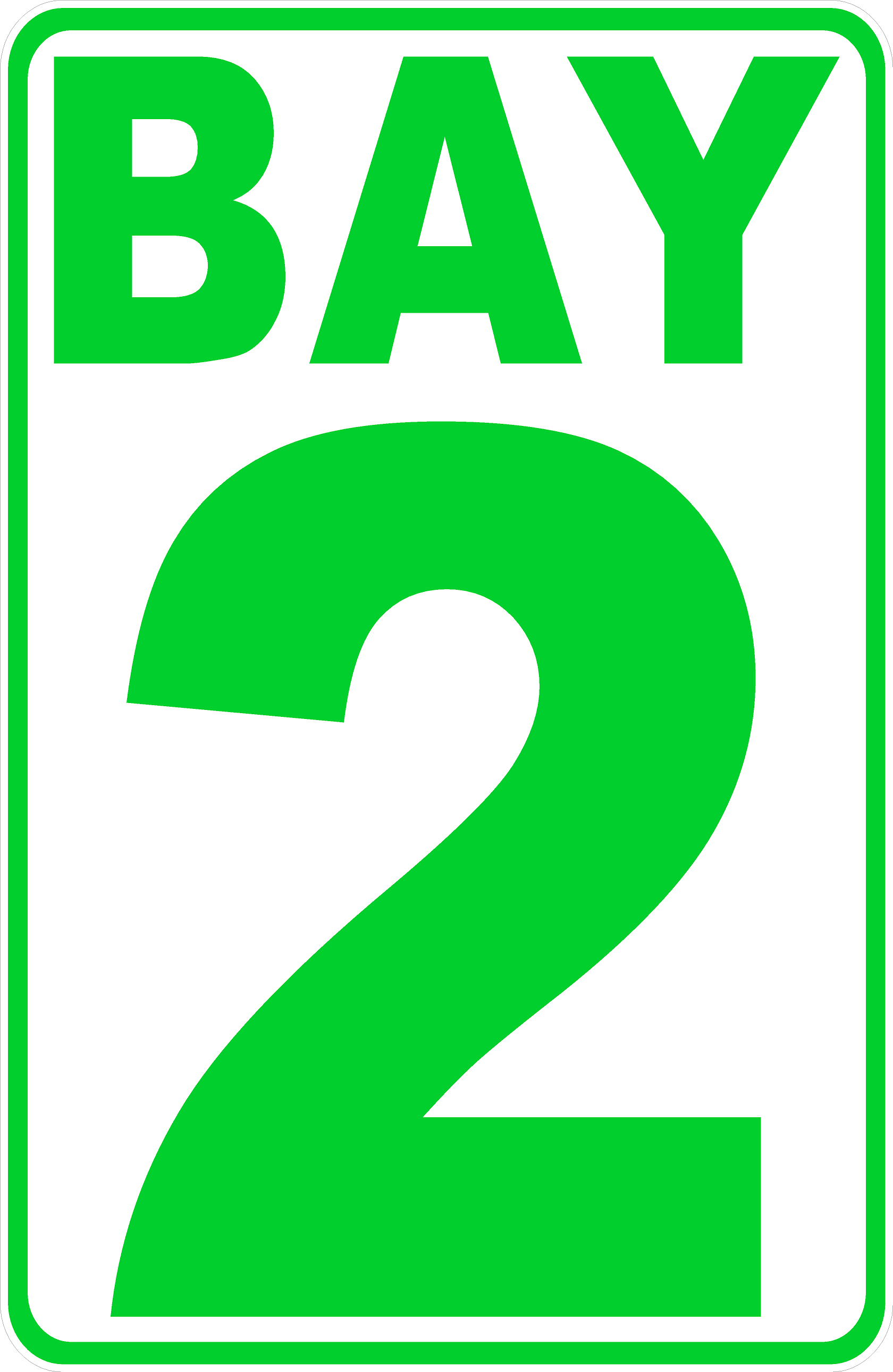Single Bay Number Bay Numbering Sign – signs by salagraphics