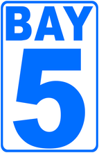 Bay Numbering Sign