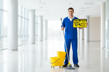 Caution Slippery When Wet Bilingual Sign by Sala Graphics