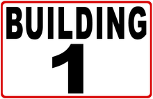 Building Lettering & Numbering Sign