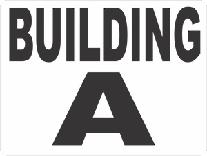 Building Lettering & Numbering Sign