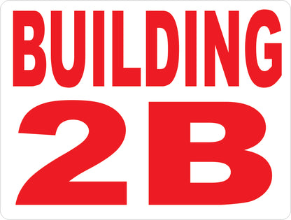Building Lettering & Numbering Sign