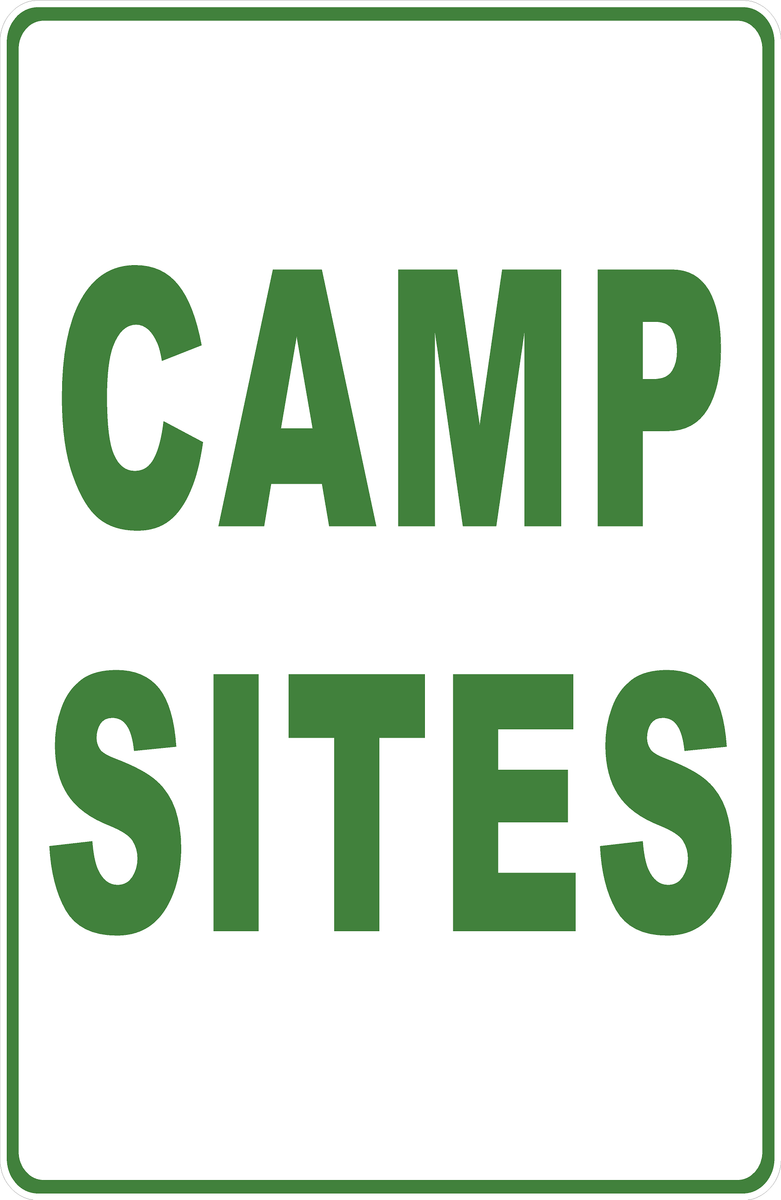 Camp Sites with optional Directional Arrow Sign – Signs by SalaGraphics