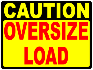 Caution Oversize Load Decal Multi-Pack