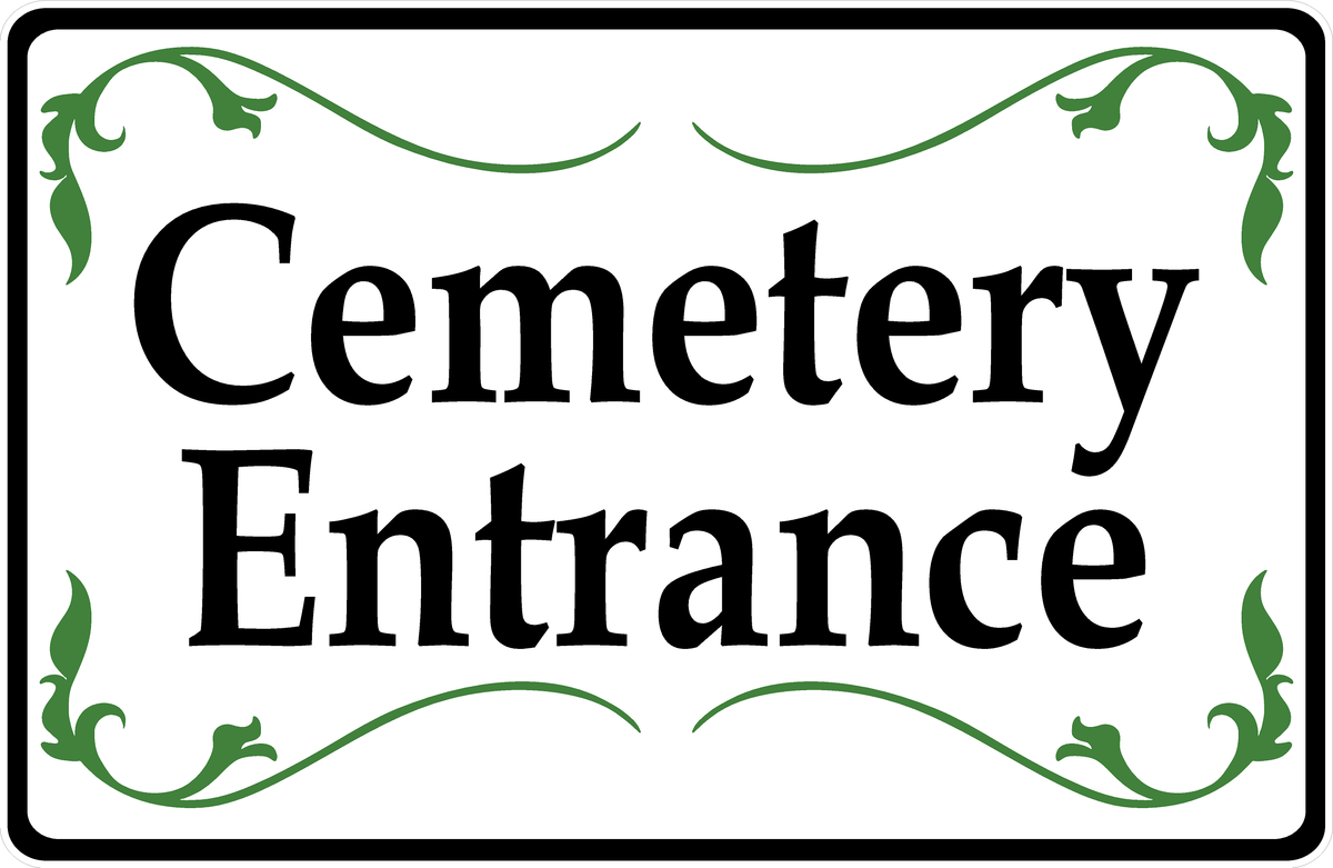 Cemetery Entrance Sign – signs by salagraphics