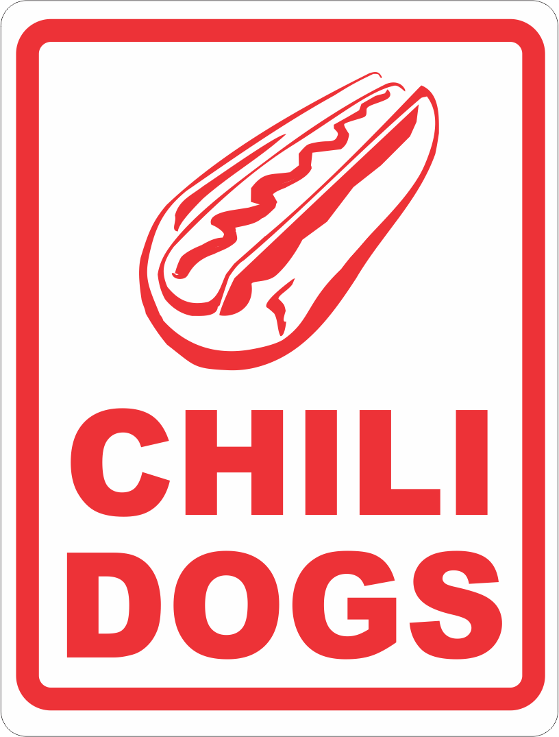 Chili Dogs Sign