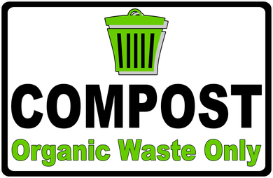 Compost Organic Waste Only Sign