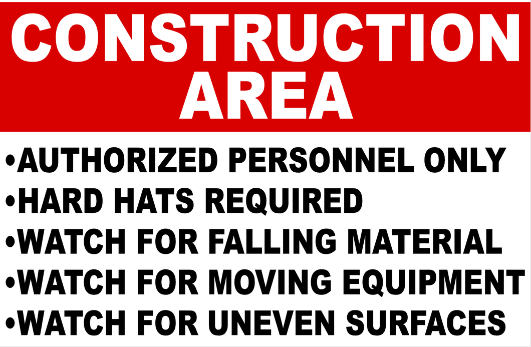 Construction Area Sign