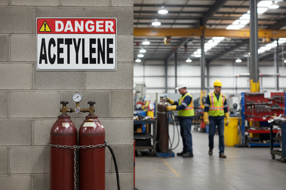 Danger Acetylene Sign